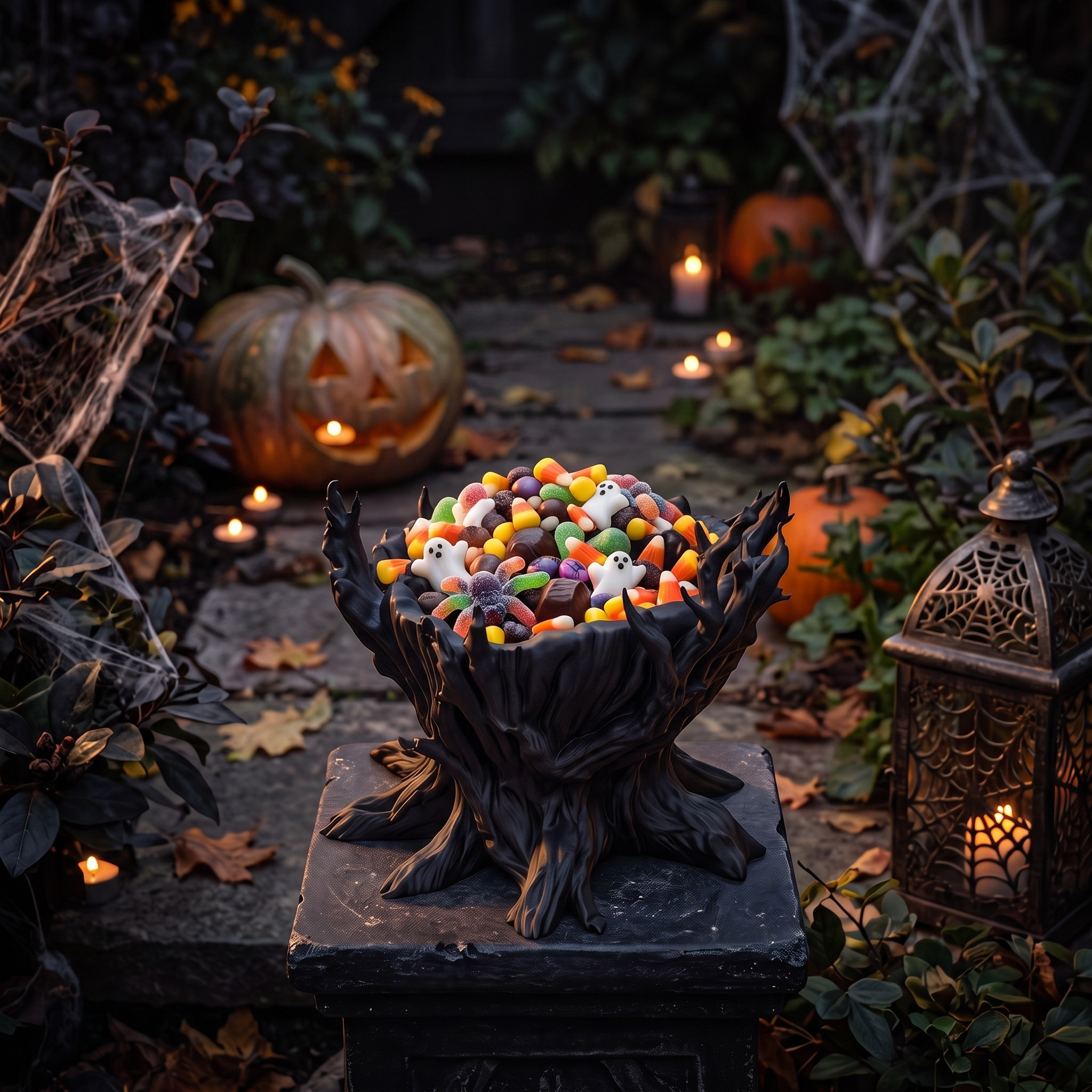 Spooky Tree – Halloween Candy Bowl, 3D gedruckt – 202 x 197 x 162 mm – Bild 3