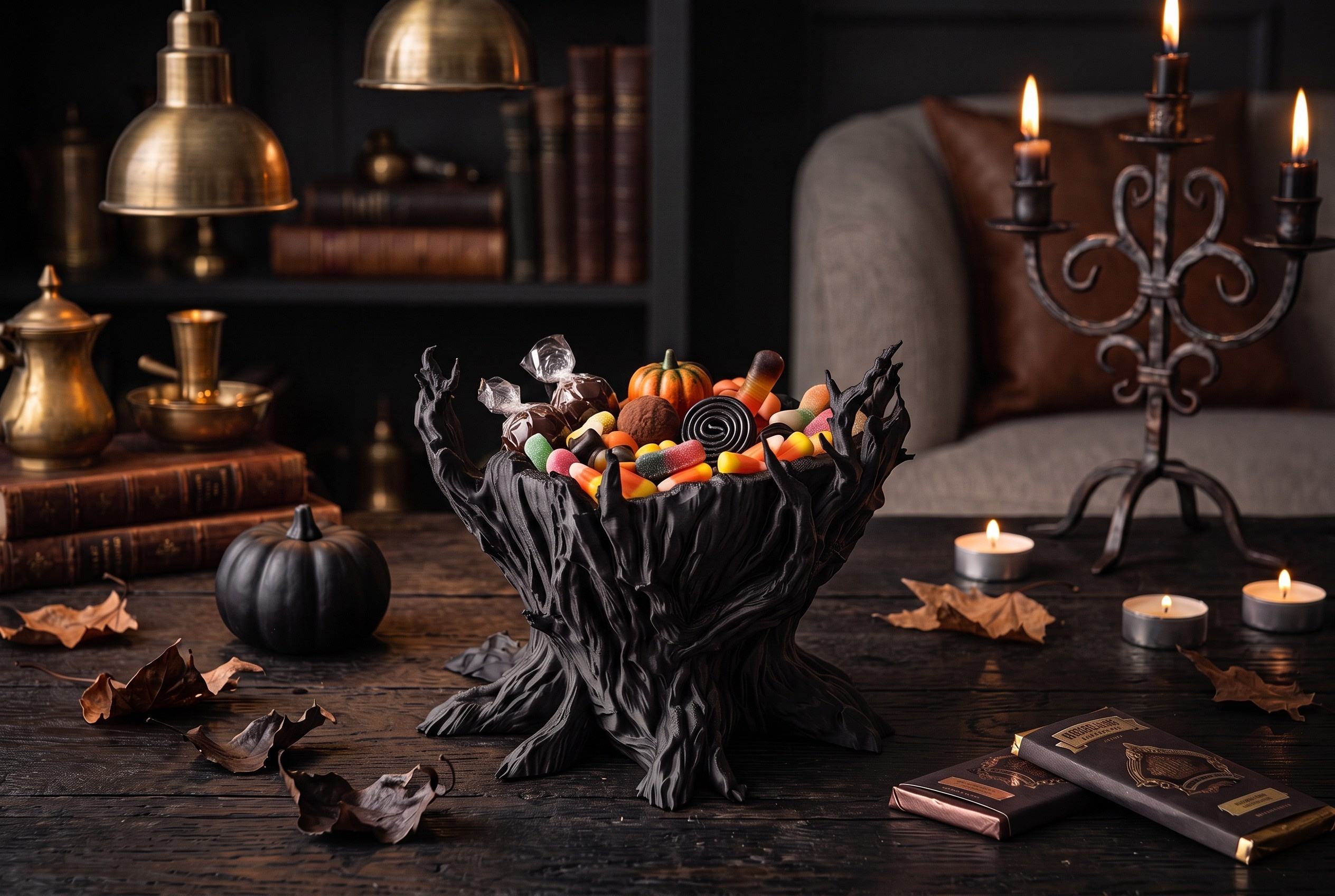 Spooky Tree – Halloween Candy Bowl, 3D gedruckt – 202 x 197 x 162 mm – Bild 4
