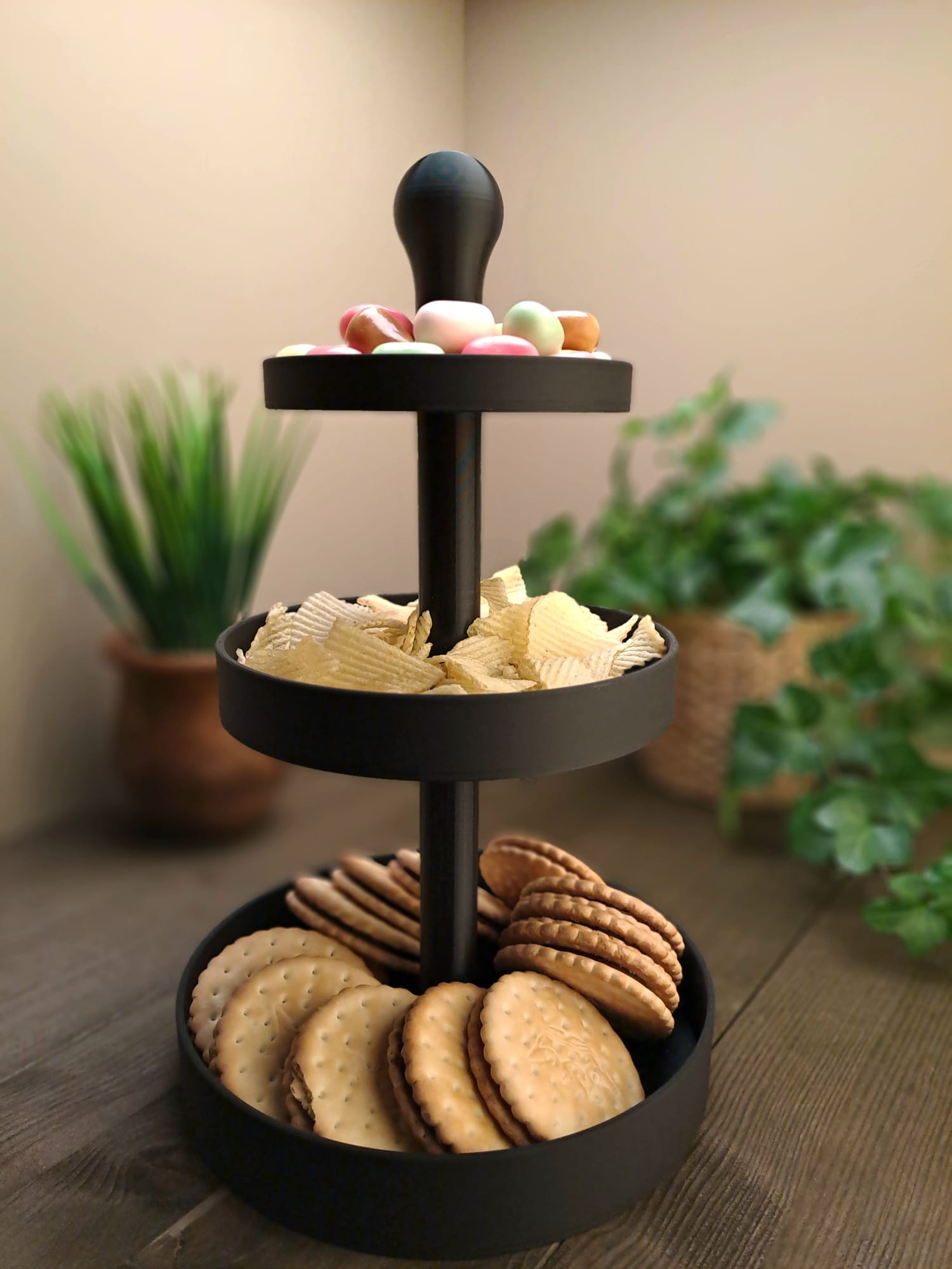Etagère für Snacks & Kuchen – 3D gedruckt (200 x 200 x 165 mm) – Bild 2