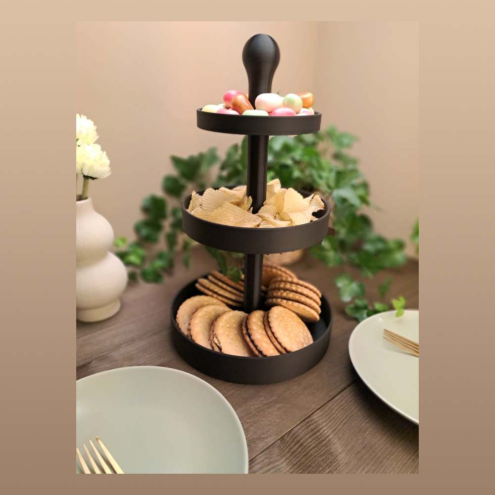 Etagère für Snacks & Kuchen – 3D gedruckt (200 x 200 x 165 mm) – Bild 4