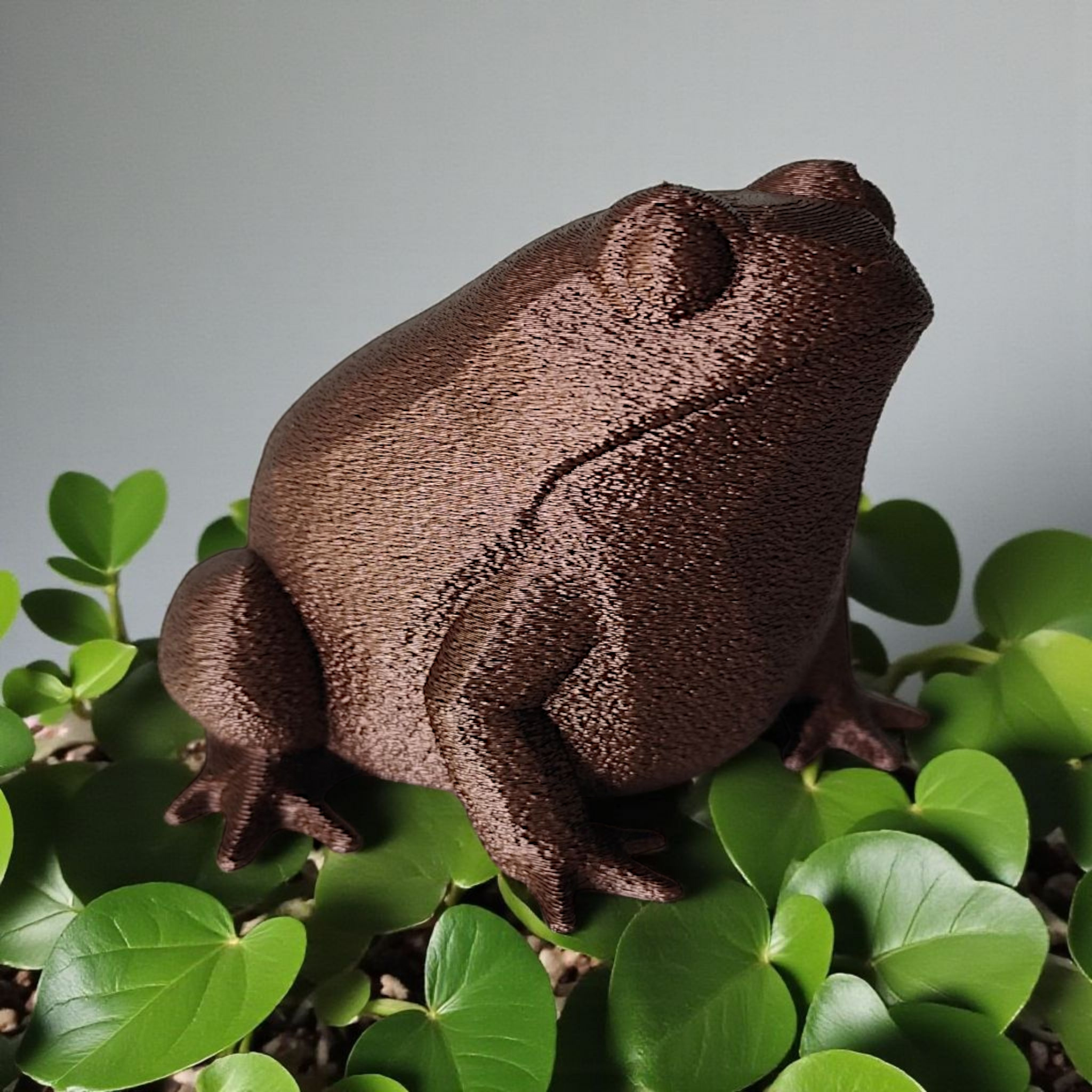 Low-Poly Frosch Skulptur Nr. 43 – 3D gedruckt, 88 x 79 x 66 mm – Bild 3