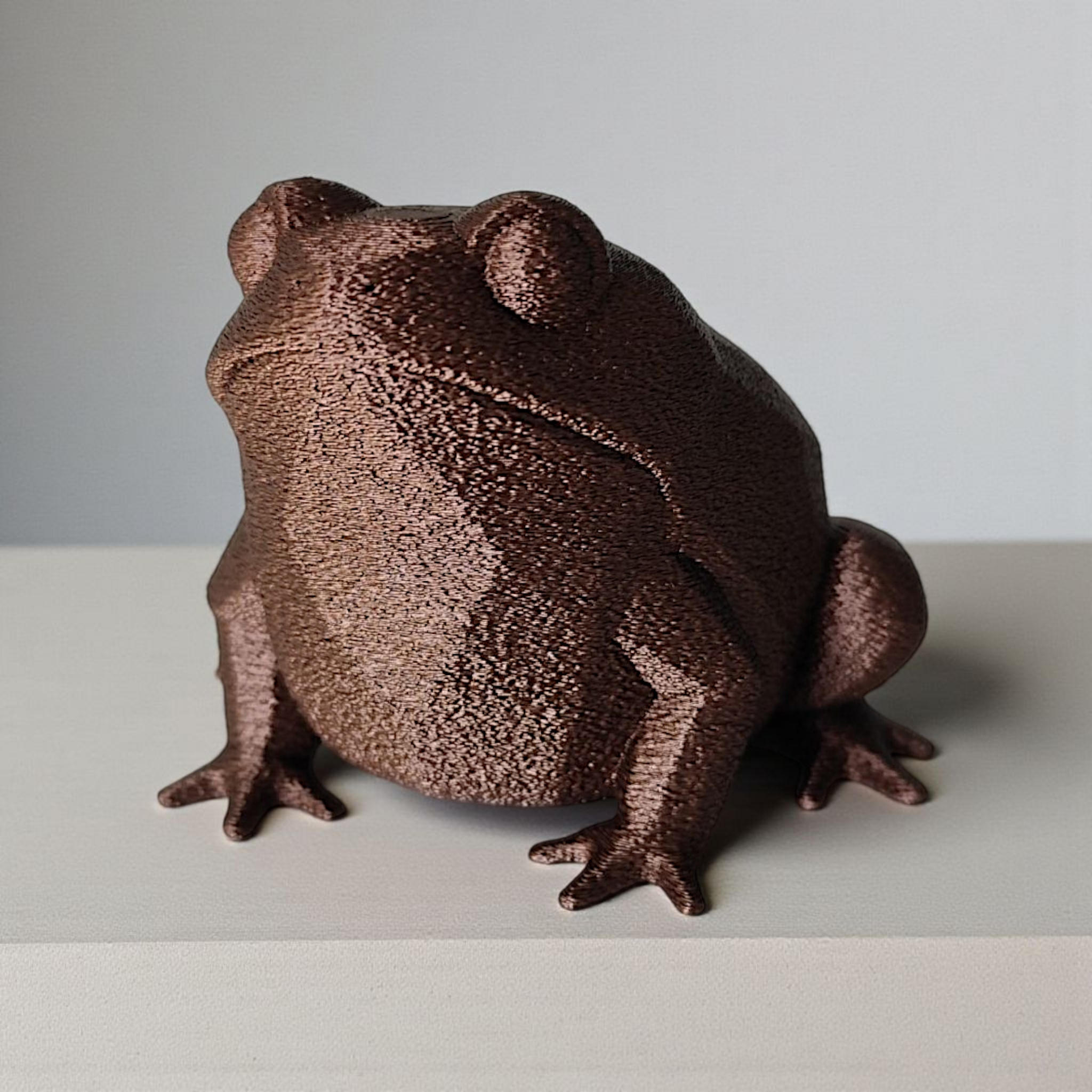 Low-Poly Frosch Skulptur Nr. 43 – 3D gedruckt, 88 x 79 x 66 mm – Bild 4