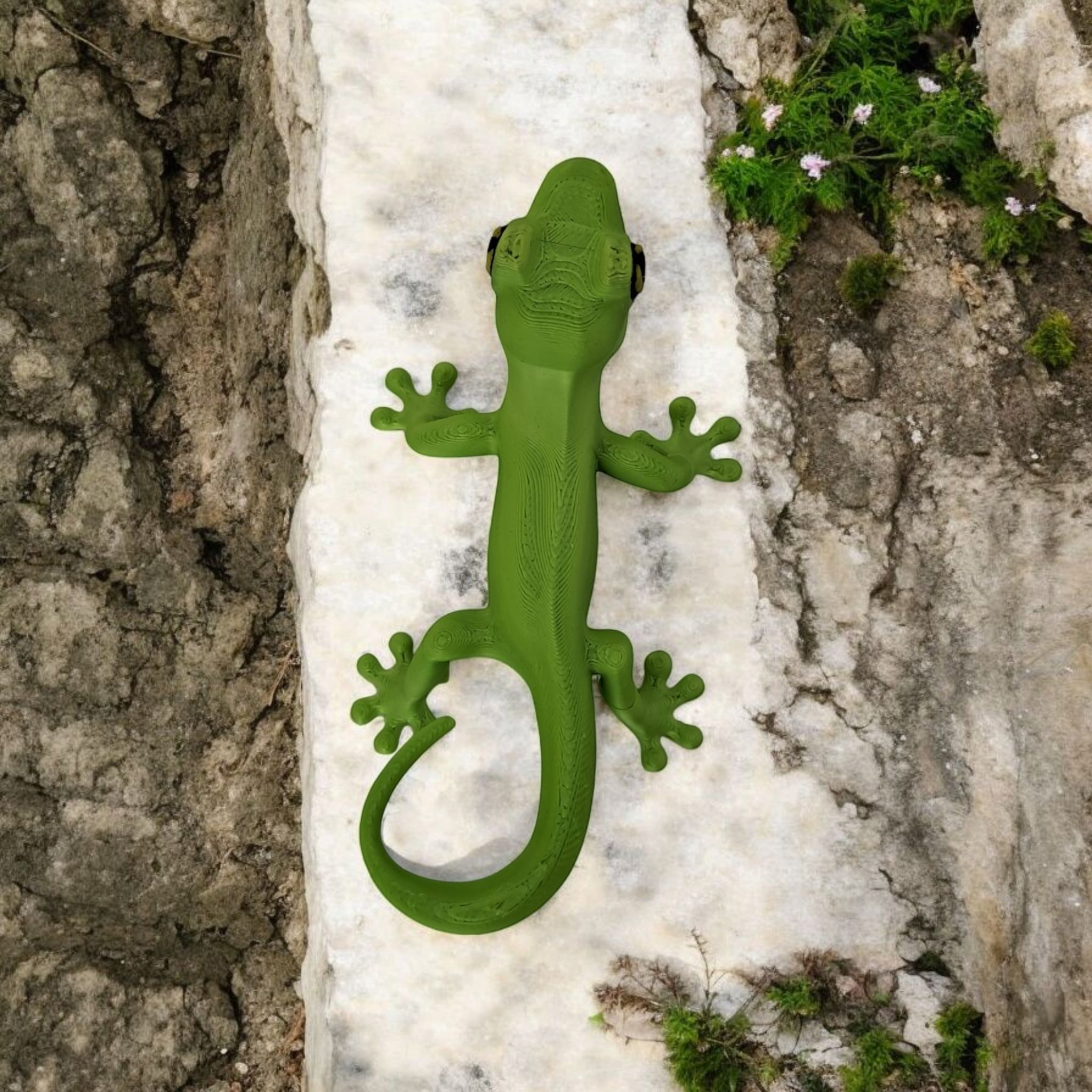 Kleiner Gecko — Winziger Wüstenwanderer, 3D gedruckt, 31 x 55 x 19 mm – Bild 2