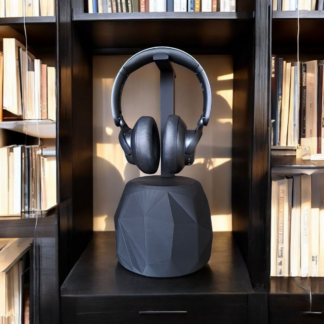 TheRock 3D gedruckt – Low-Poly Kopfhörerständer, robustes minimalistisches Design