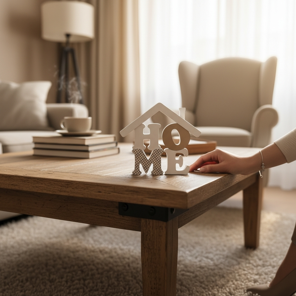 Modernes Deko‑Objekt „Home“ – 3D gedruckt – 198 x 172 x 28 mm – Bild 2