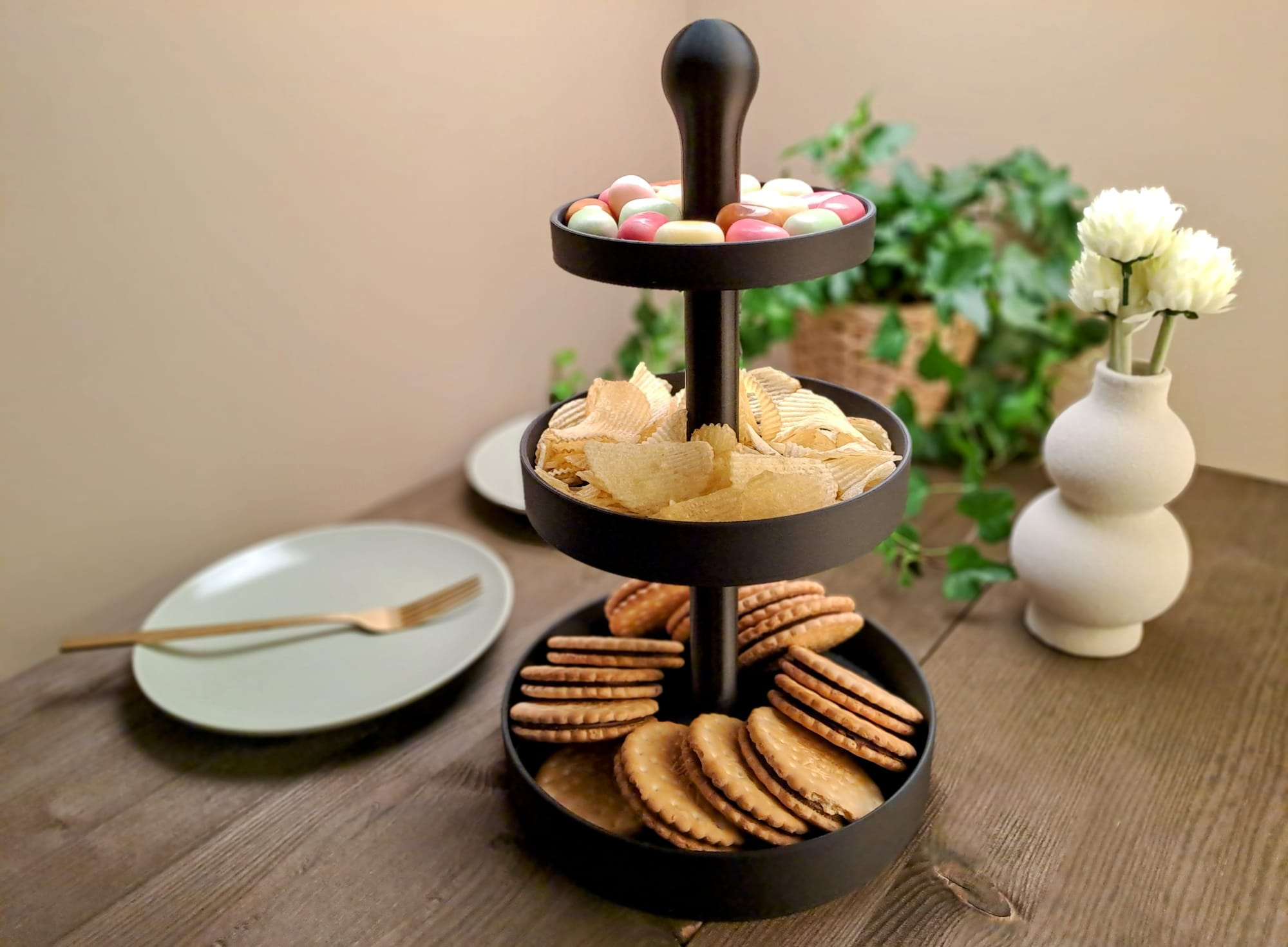 Etagère für Snacks & Kuchen – 3D gedruckt (200 x 200 x 165 mm) – Bild 5