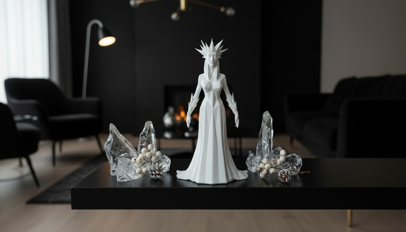 Sculpture #52 – Ice Queen Vollkörper, 3D gedruckt (75 x 77 x 133 mm) – Bild 3