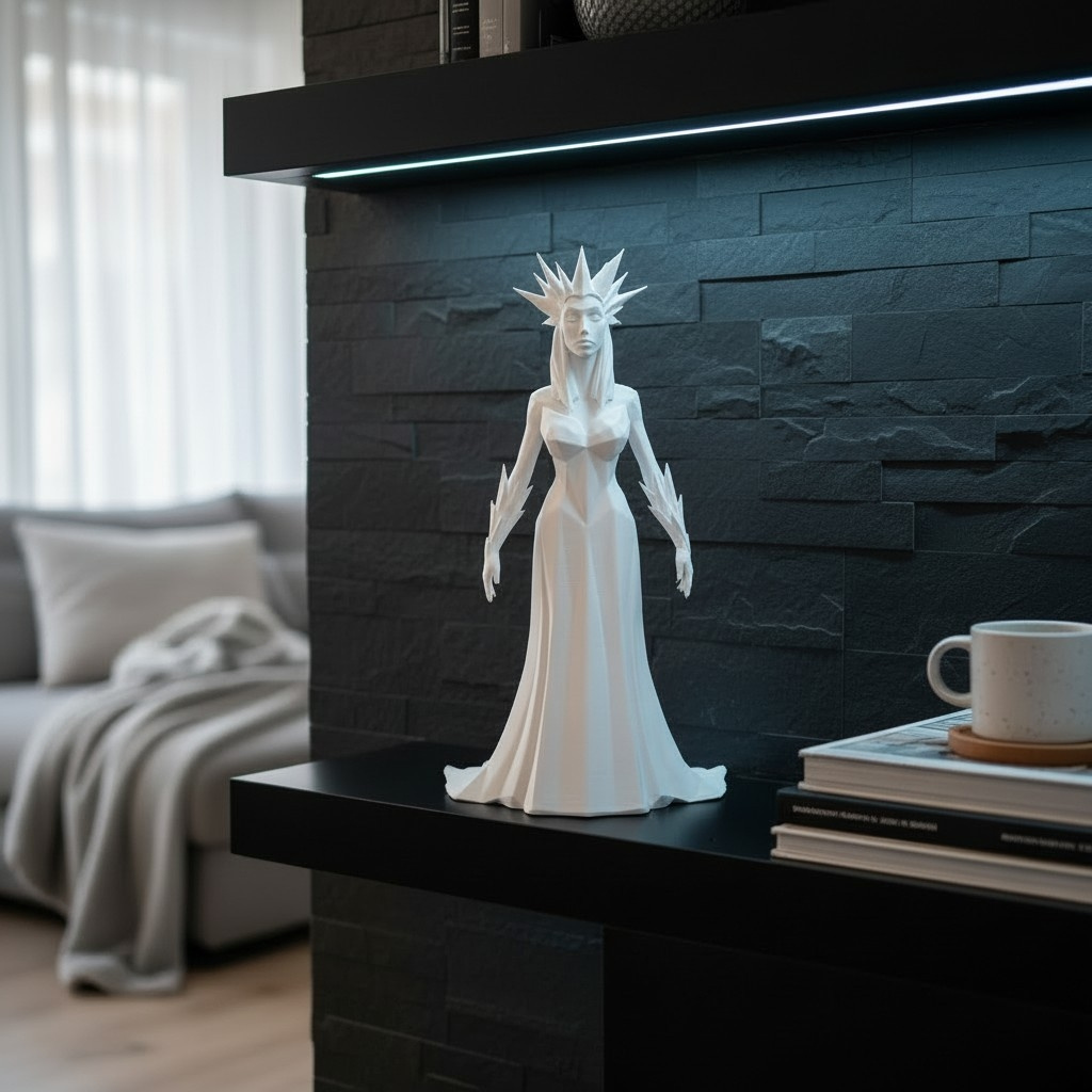 Sculpture #52 – Ice Queen Vollkörper, 3D gedruckt (75 x 77 x 133 mm) – Bild 4