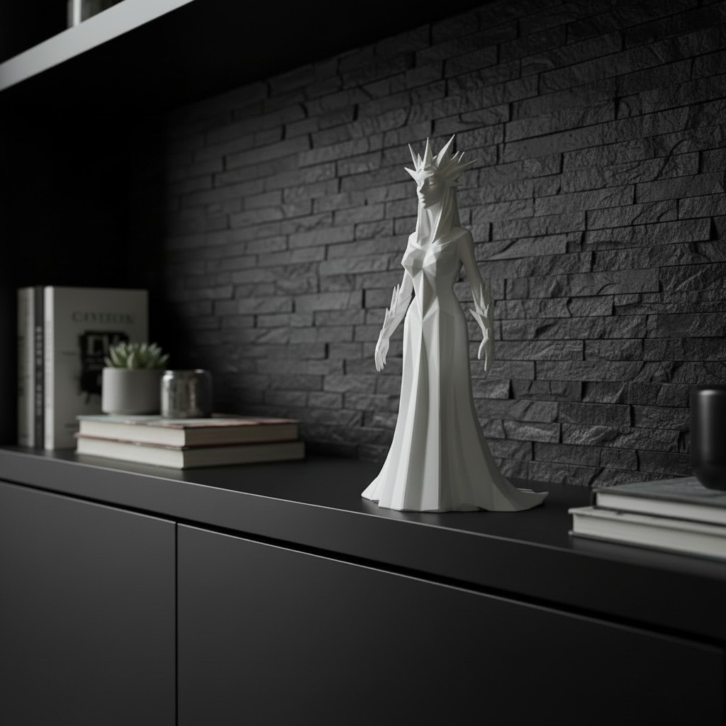 Sculpture #52 – Ice Queen Vollkörper, 3D gedruckt (75 x 77 x 133 mm) – Bild 5