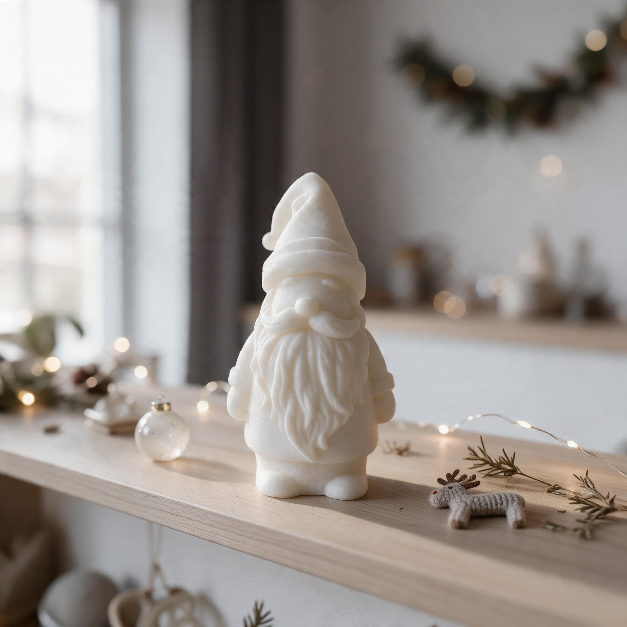 Minimalistische Weihnachtsmann-Figur 32 x 30 x 60 mm – 3D gedruckt – Bild 2