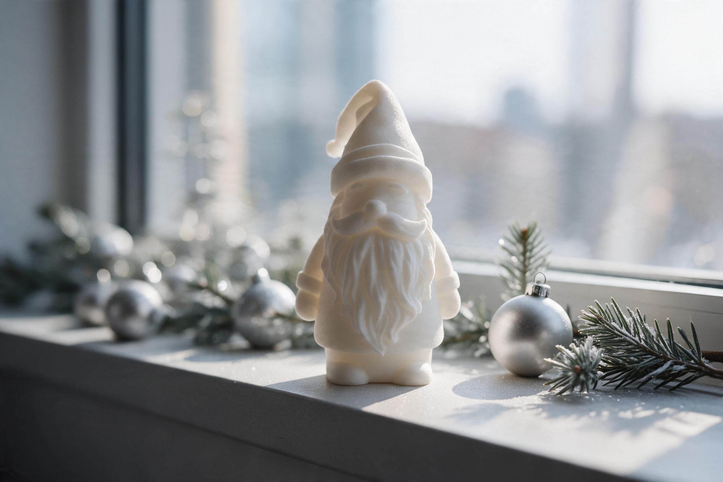 Minimalistische Weihnachtsmann-Figur 32 x 30 x 60 mm – 3D gedruckt – Bild 4