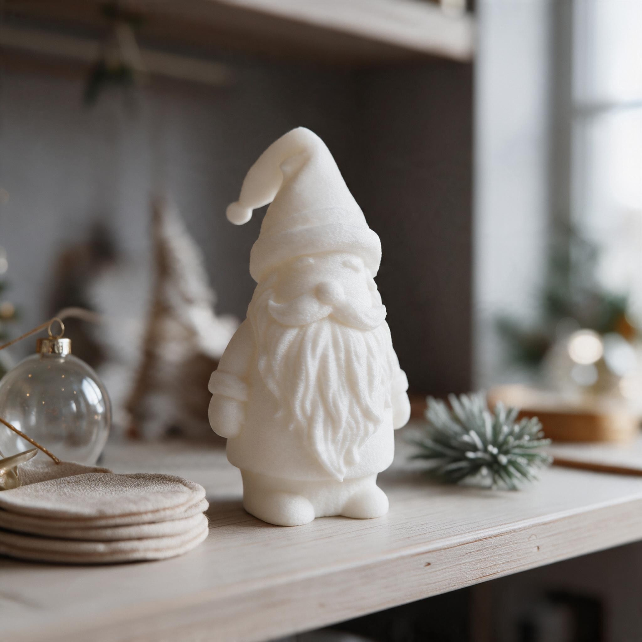 Minimalistische Weihnachtsmann-Figur 32 x 30 x 60 mm – 3D gedruckt – Bild 5