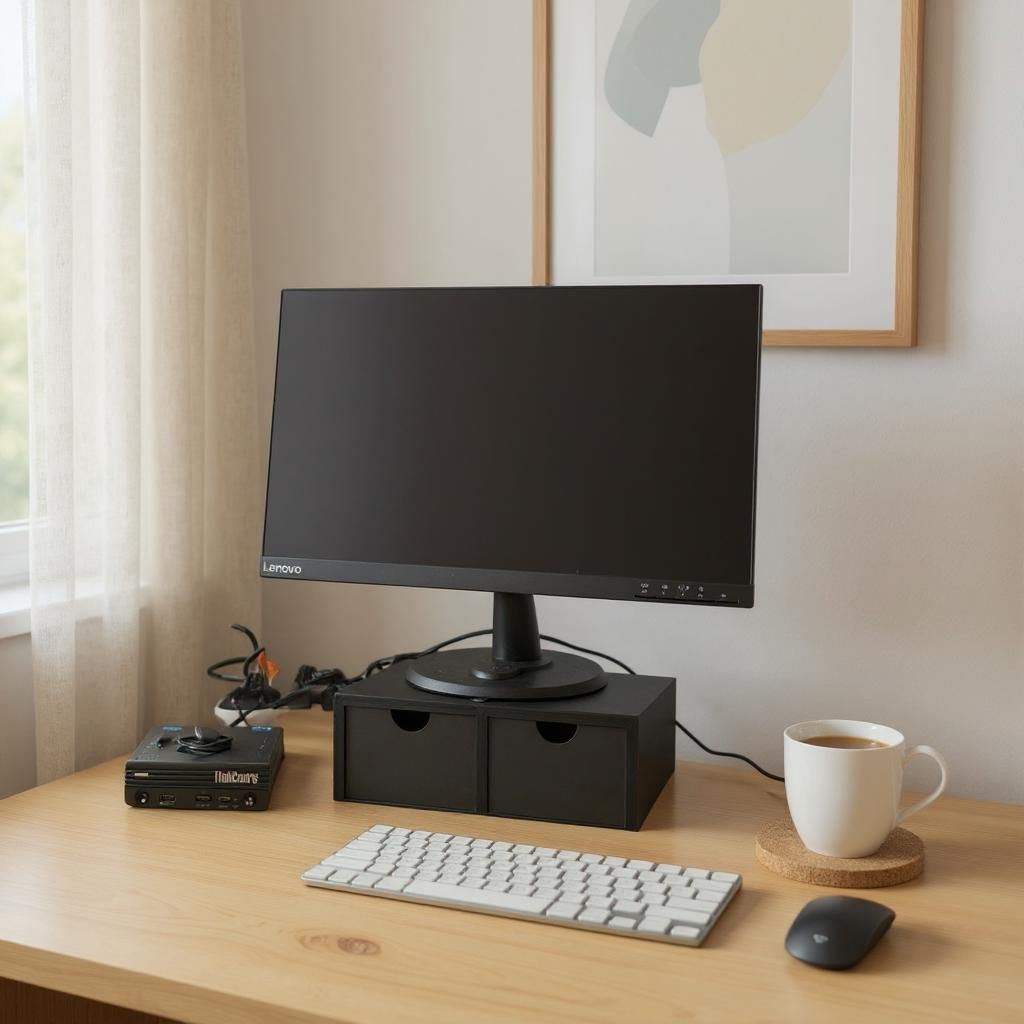 Monitor-Riser mit zwei Schubladen – 3D gedruckt, 108 x 188 x 70 mm – Bild 2
