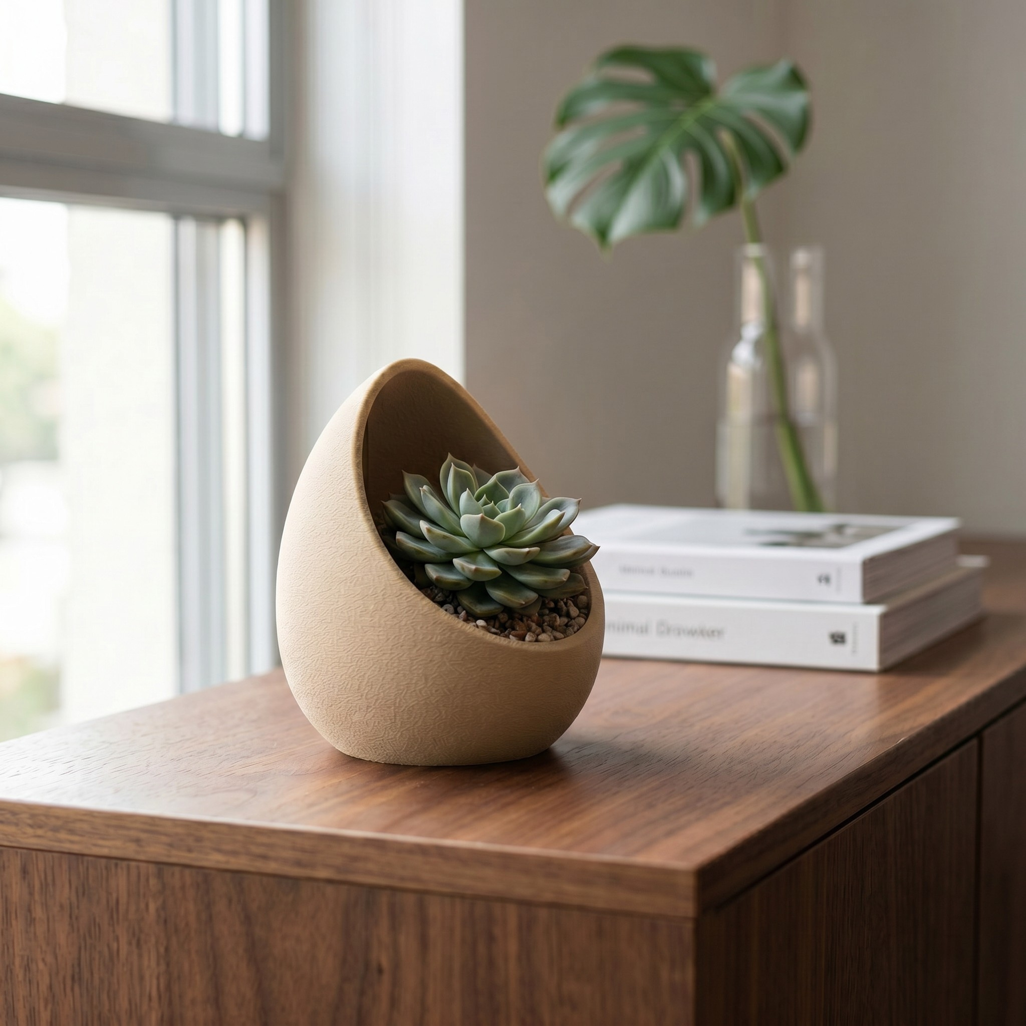 Nest Sukkulenten-Pflanzgefäß 3D gedruckt – 102 x 101 x 119 mm – Bild 3