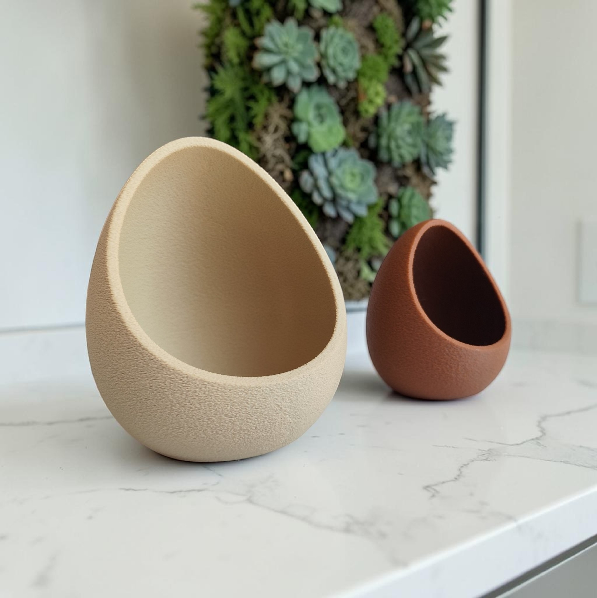 Nest Sukkulenten-Pflanzgefäß 3D gedruckt – 102 x 101 x 119 mm – Bild 4