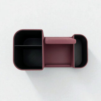 Premium Schreibtisch-Organizer mit strukturierter Oberfläche, 3D gedruckt – Smartphone-Halter, 200×100×100 mm