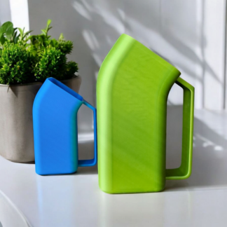 Moderne geschwungene Futterschaufel für Haustiere 3D gedruckt – 173×80×162 mm