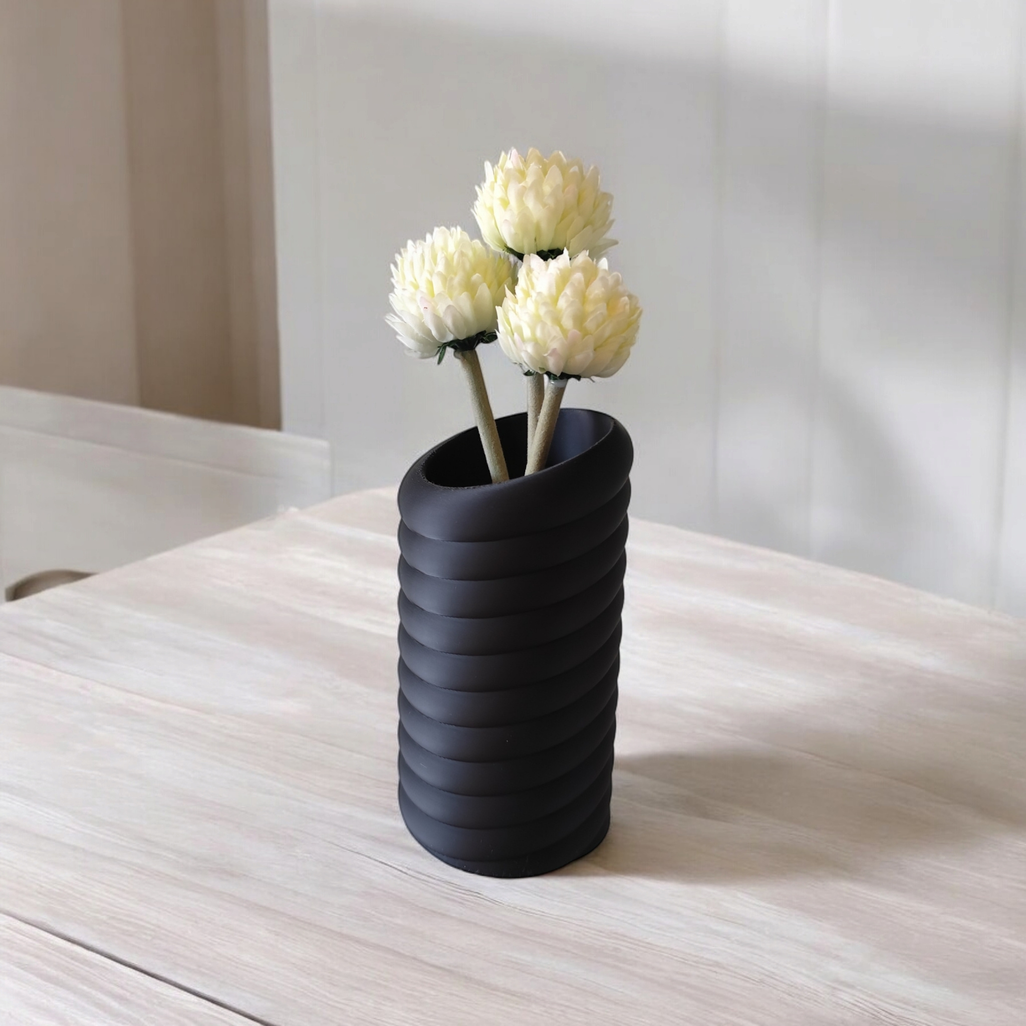 Swirly Vase — 3D gedruckt — 76 x 80 x 143 mm – Bild 2