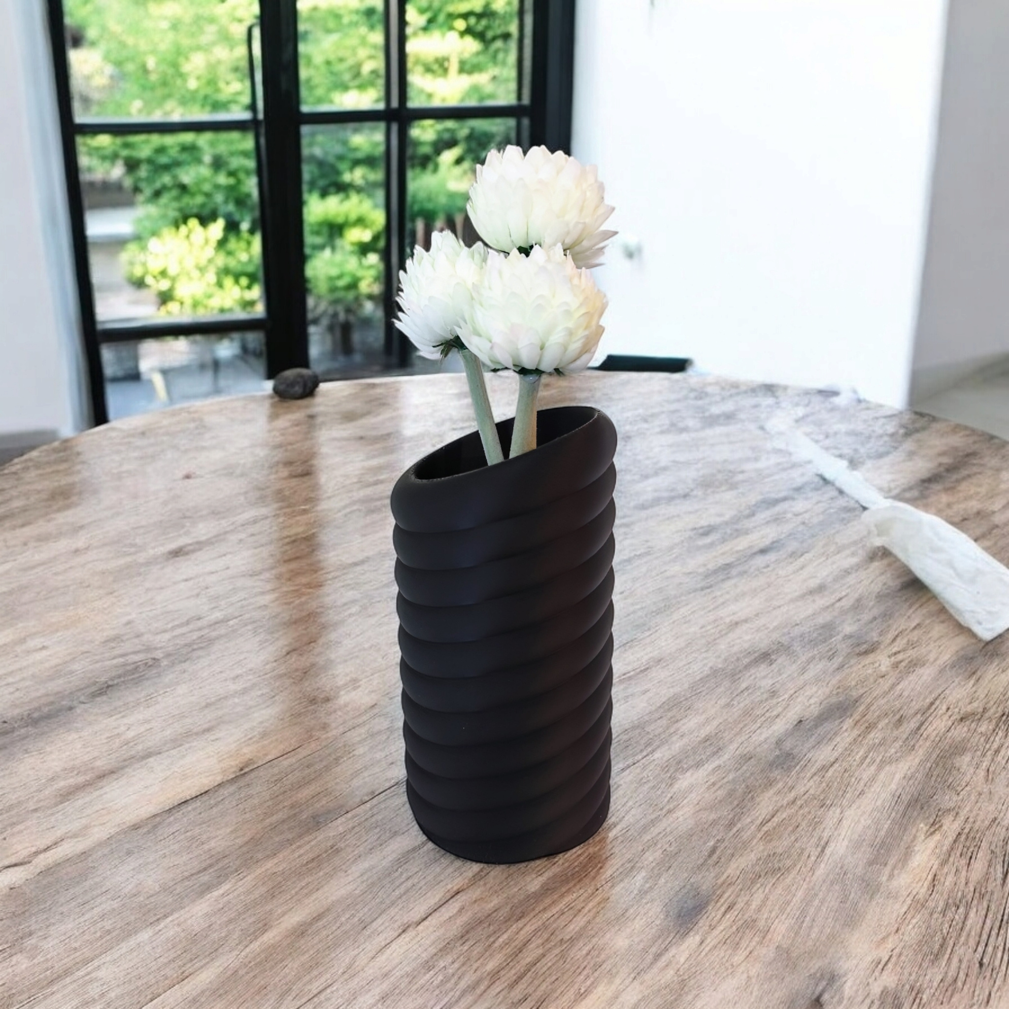 Swirly Vase — 3D gedruckt — 76 x 80 x 143 mm – Bild 3