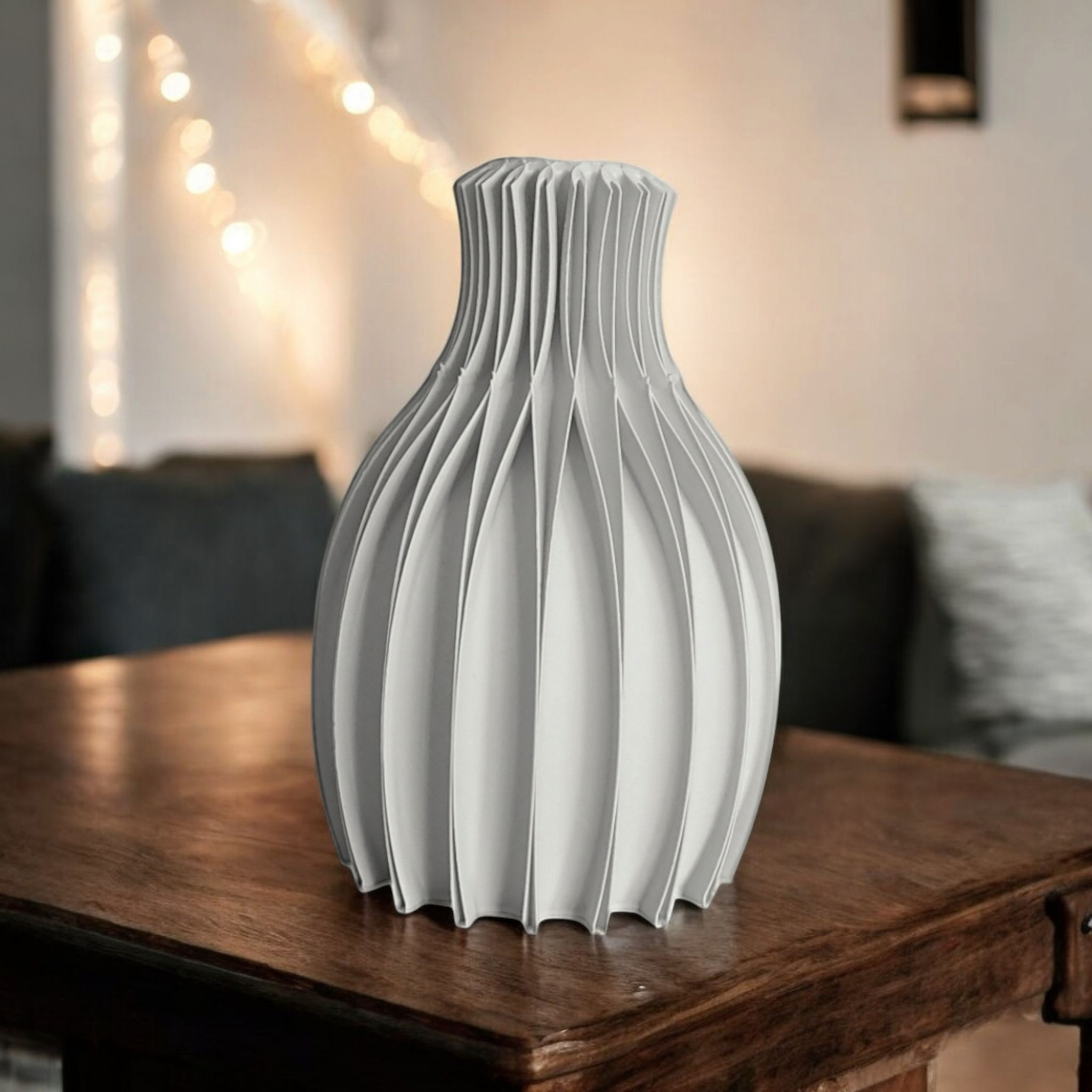 Facetta – einzigartige Vase, 3D gedruckt, 74 x 74 x 109 mm – Bild 4