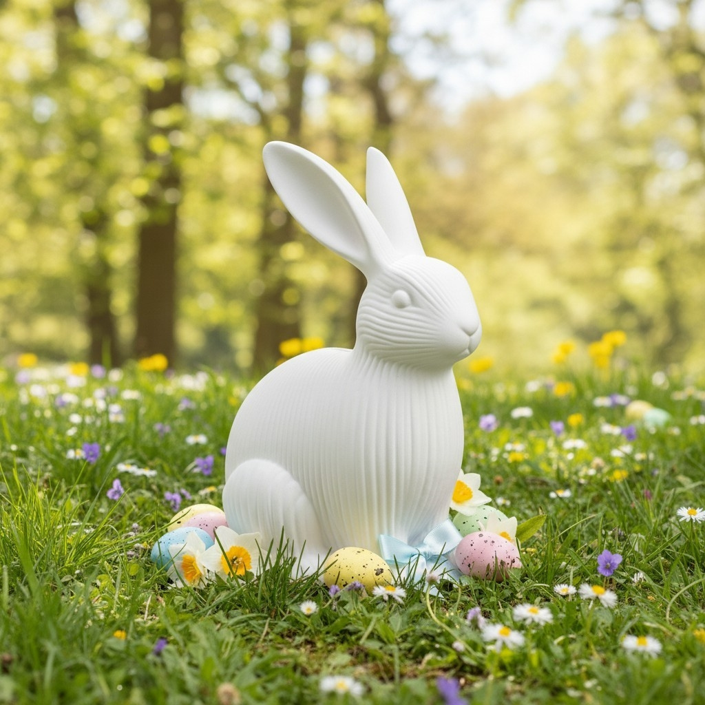 Osterhase Dekofigur 3D gedruckt – 63 x 86 x 111 mm – Bild 3