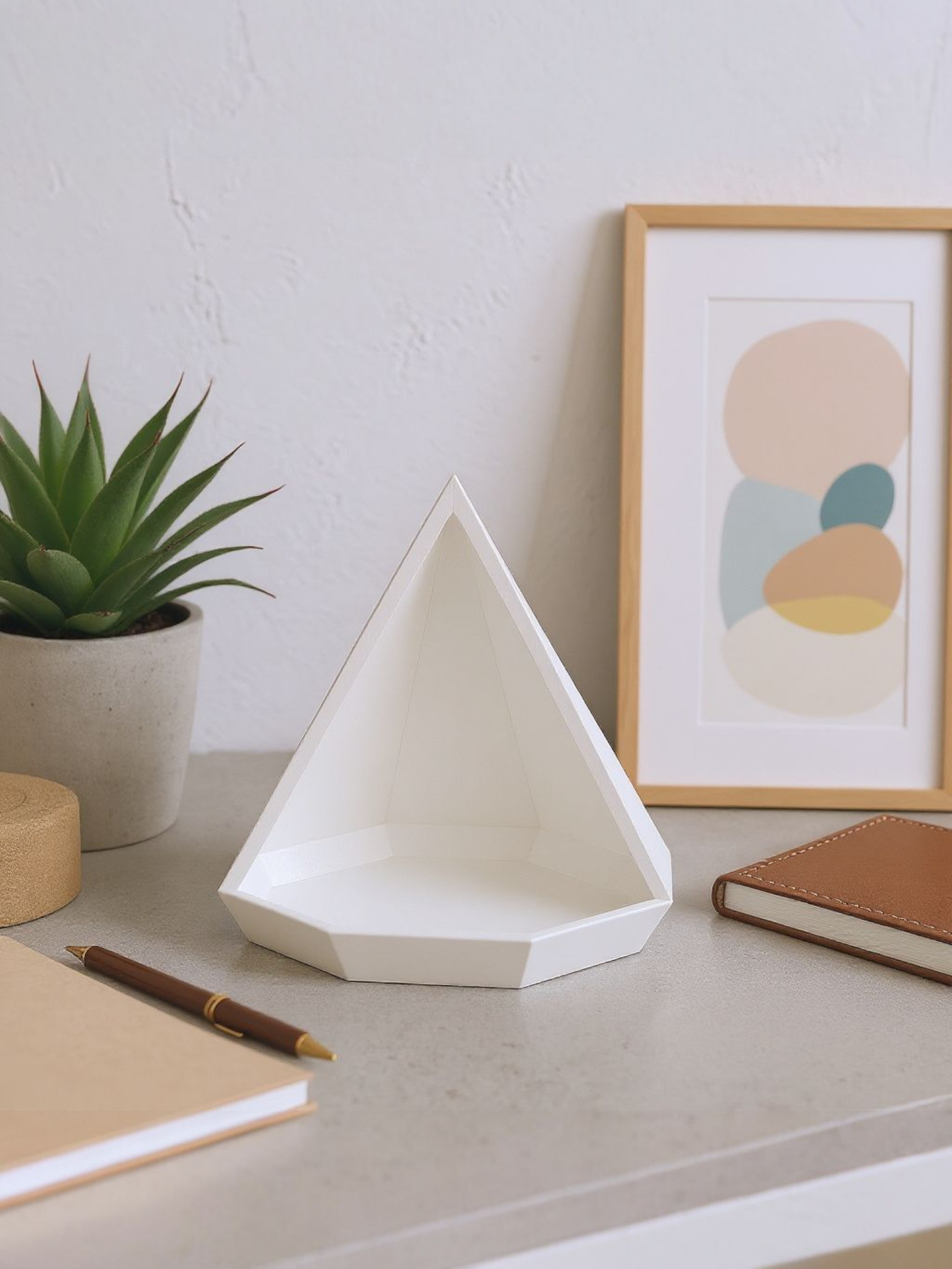 Pyramidal Tray – Große geometrische Schale 150 x 127 x 156 mm (3D gedruckt) – Bild 2